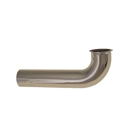 Ez-Fluid 1-1/2inx15in 17GA Brass Direct Connect Waste Arm Chrome Plated EZDCWA15